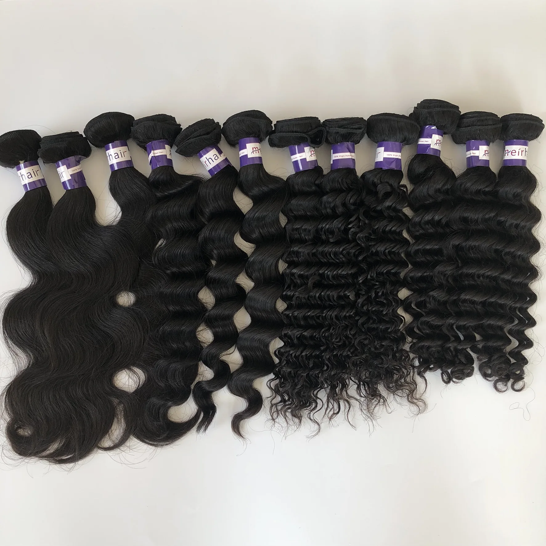 

Natural color unprocessed virgin hair human hair for indian