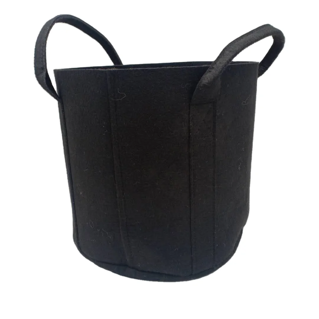 

black felt planter tree vegetable felt grow pot for farm, Black or green