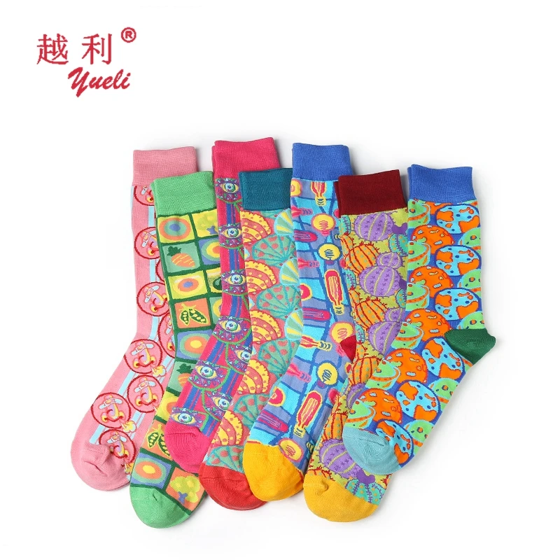 

tube happy funny cotton dress men socks