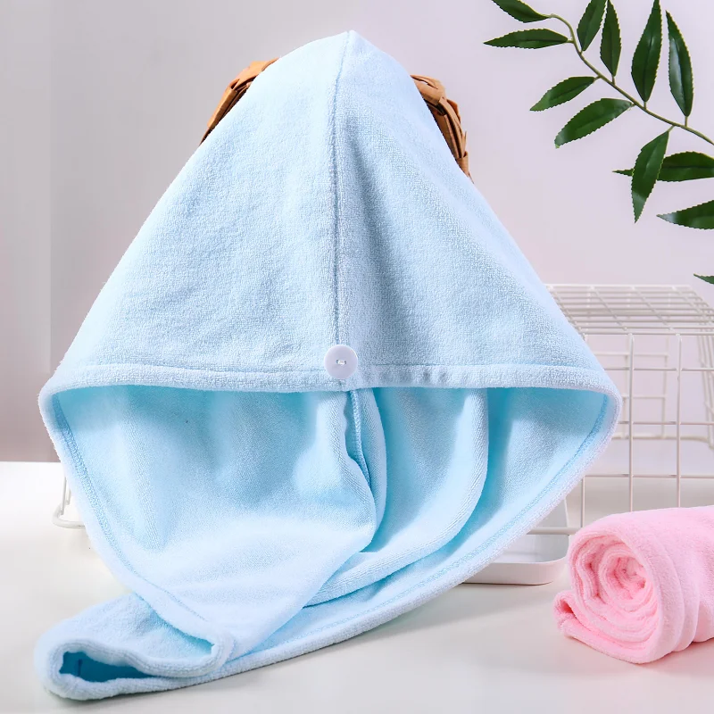 

Low cost high quality multi - color choice microfiber dry hair wrap, Customized color