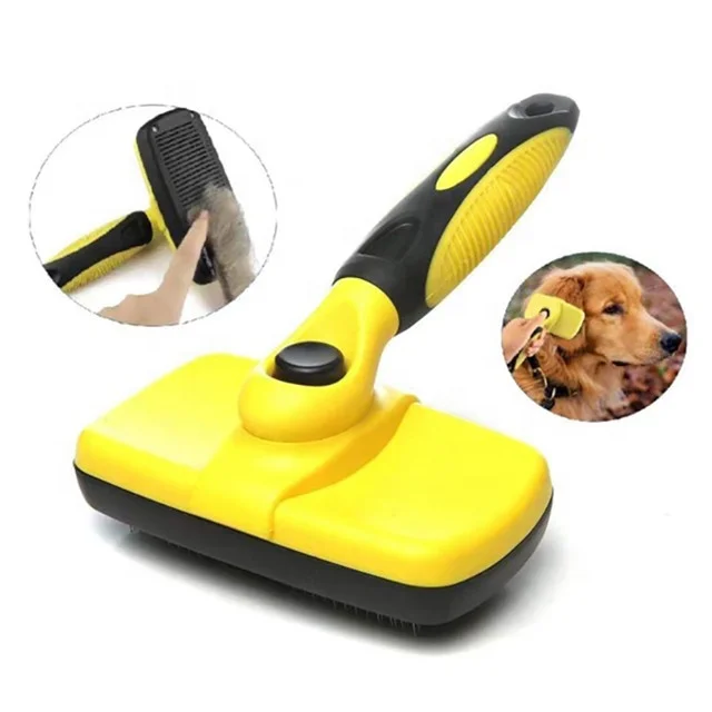 

Hot sale dog pet self cleaning slicker brush for hertzko, Customized
