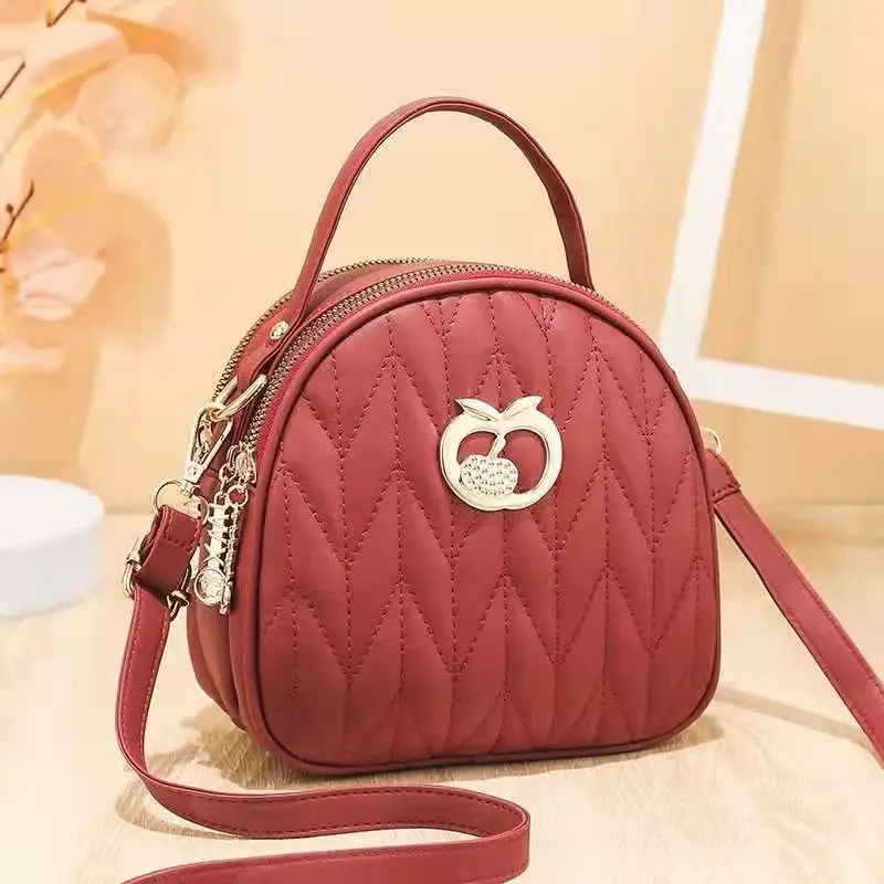 

DL103 24 High quality PU leather luxury women bags ladies purses handbag handbags Shoulder Sling Bags, Red,black.....