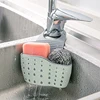 New Kitchen Sponge Holder Fashion Sponge Holder Bathroom Storage Shelf Sink Holder Drain Basket Draining Rack Sink Wall Shelf