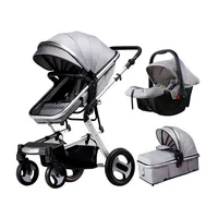 

2020 Aluminum Eco-friendly EN1888 Travel Luxury 3 in 1 baby stroller and car seat for 0-3 Year baby prams
