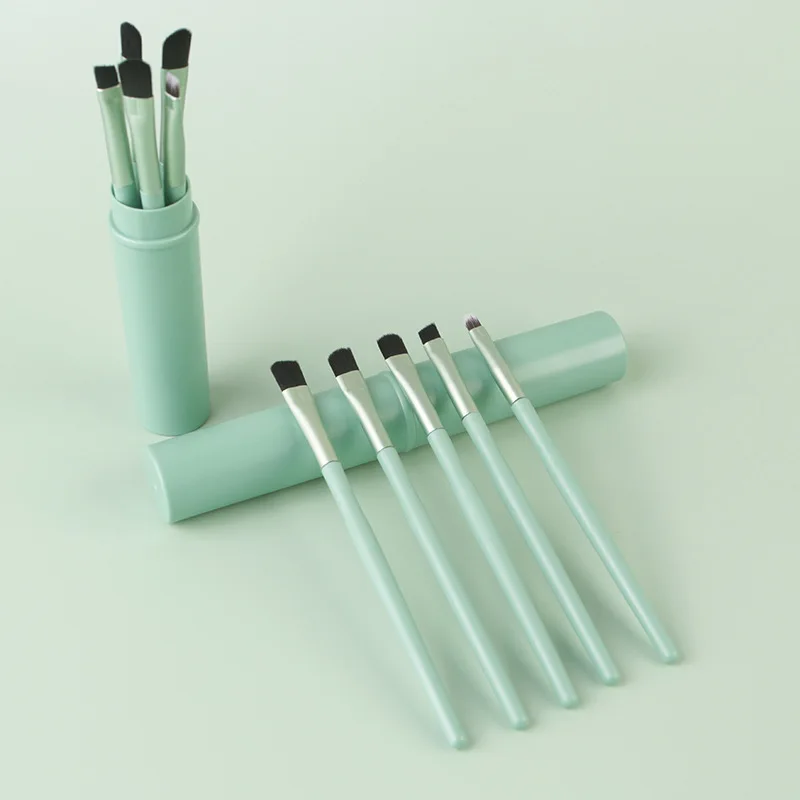 

5pcs Mini Makeup Distributor Brush Kit brochas de maquillaje Travel Makeup Brush Set, Mix