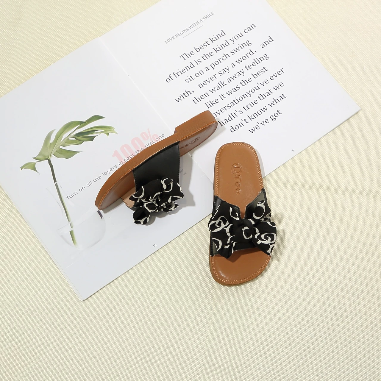 

2021 Summer Fashion Sandals Shoes Women Bow Summer Sandals Slipper Indoor Outdoor Flip-flops Beach Girl Shoes Female Slippers