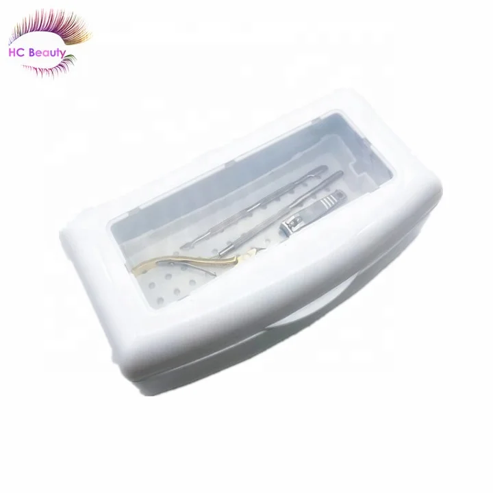 Tweezers Sterilizer Tray Disinfection Box Professional Salon Nail Tools