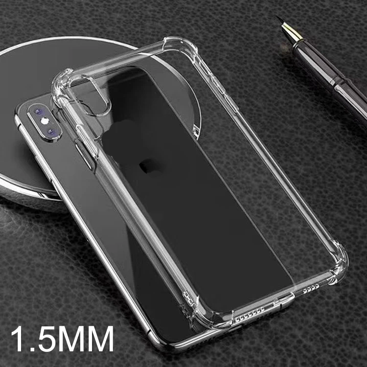 

For VIVO Y81 / Y81S 1.5MM Thickness Airbag Anti-Knock Soft TPU Clear Transparent Phone Back Cover Case