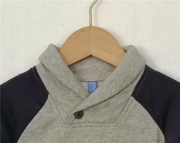 
Baby Boy Spring Autumn Big Collar Pullover sweatshirt 