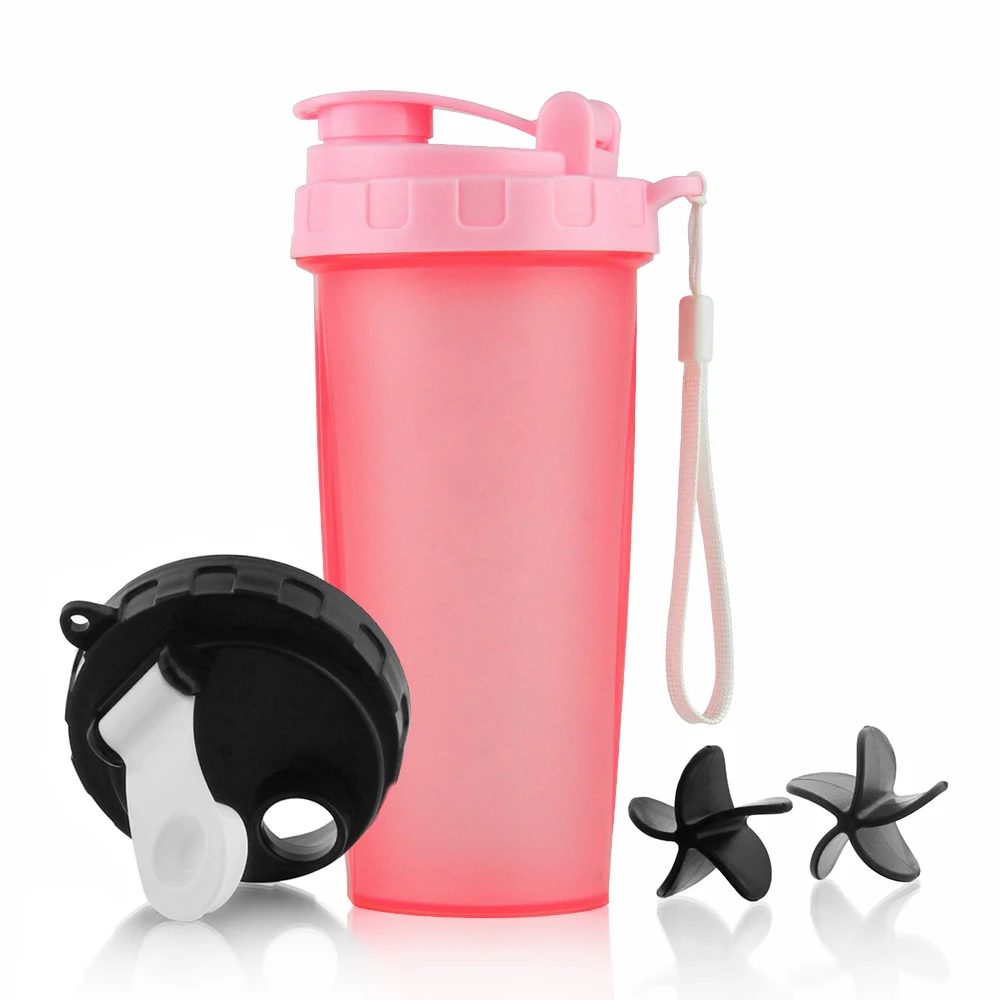 

Custom 700ml Plastic Sport Shaker Bottle Protein gym Water Bottles with Custom Logo
