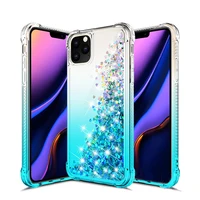 

Shock proof Bling Gradient Phone Case for iphone 11, Glitter Quicksand Liquid Skin TPU Gel cover For Iphone 2019