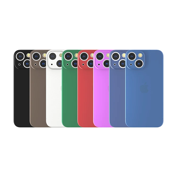 

Ultra Thin Phone Case Flexible Frosted Black PP Mobile Cover for iPhone 13 Pro Max, 4 colors