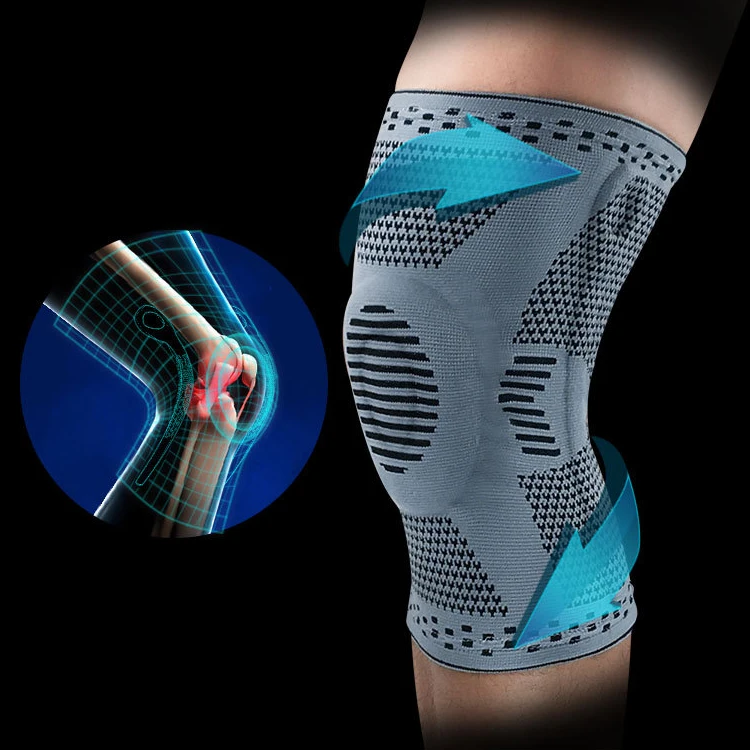 

New Knee Pad Support Spandex Knee Brace Elastic Knee Sleeve Rodillera de spandex for Sport Protection Support de genouillere, Blue,gray,black or according to pantone