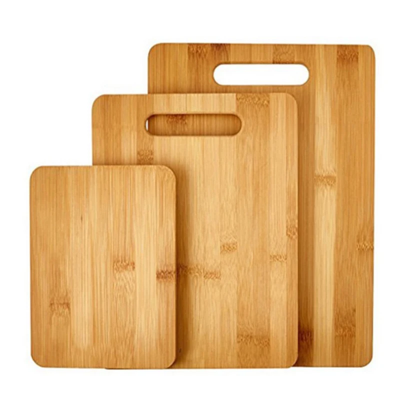 

3pcs Bamboo Cheese Board Chop Block Bamboo Cutting Chopping Board