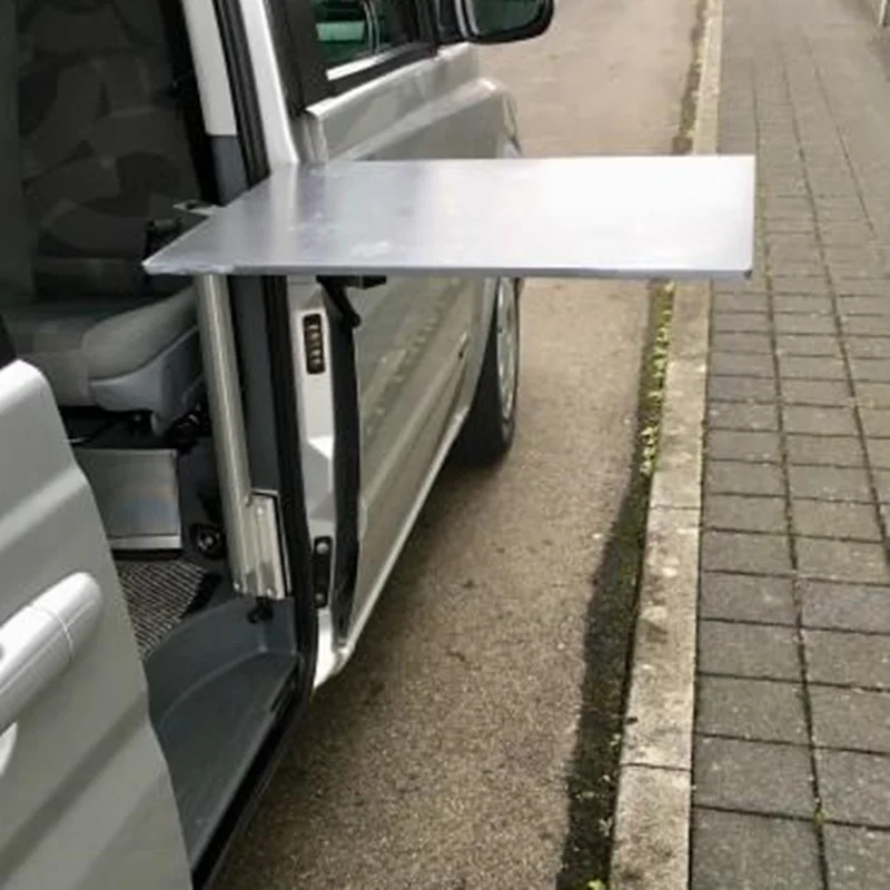 Regulable And Adjustable Camper Table Leg With Swivelling Table