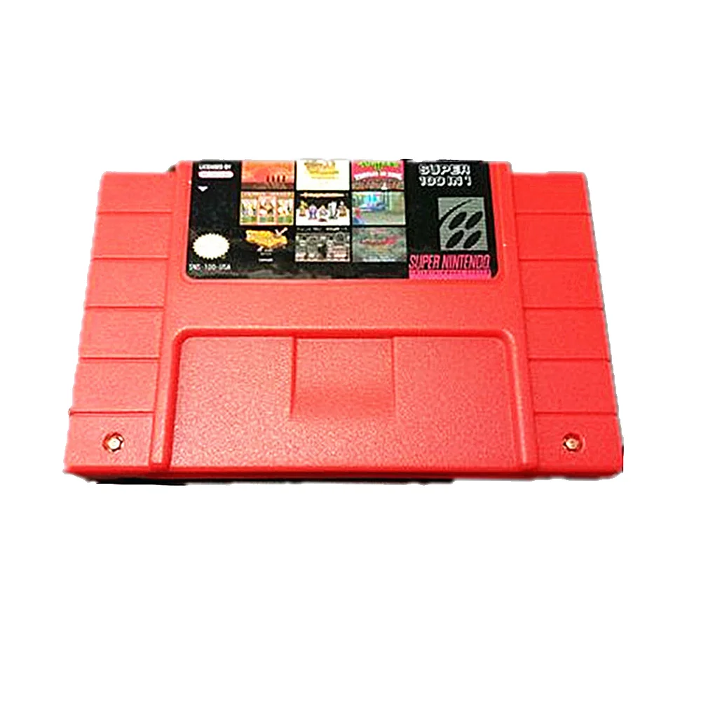 

Sell Well 100 in 1 Classic Game Card Series for Nintendo SNES SFC Nostalgic Video Game Cartridge Cards