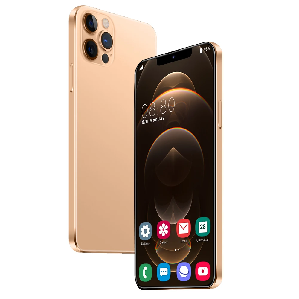 

New 100% Original 6.5 Inch Screen Android Phone 16+512gb Wifi Camera Gps 3 Sim Card P43pro Mobile Phones