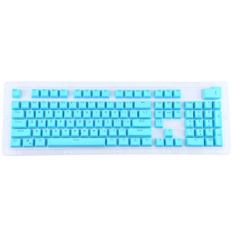 

104 Keys Double Shot PBT Backlit Keycaps for Mechanical Keyboard, Blue