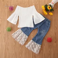 

Fashion Newborn Toddler girls boutique clothing Baby Girls Top jeans Outfits Clothes