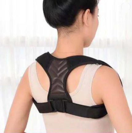 

Adjustable Upper Back Brace Posture Corrector Posture Brace Providing Pain Relief scoliosis back brace, Black