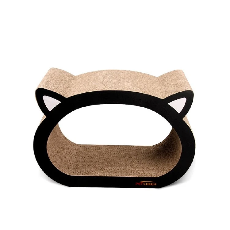 

Cat head-shaped scratching board 2021 hot product Corrugated paper nest house Pet furniture toy