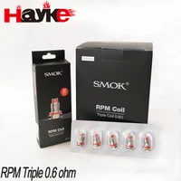 

Hayke Original Vape SMOK RPM coil Replacement Coil Head RPM Tirple 0.6ohm for RPM40 Kit