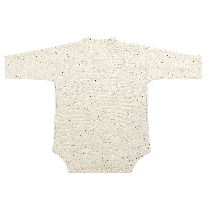 

INS Spring Autumn Romper Girl Jumpsuits Knit Newborn speckle cotton baby rompers