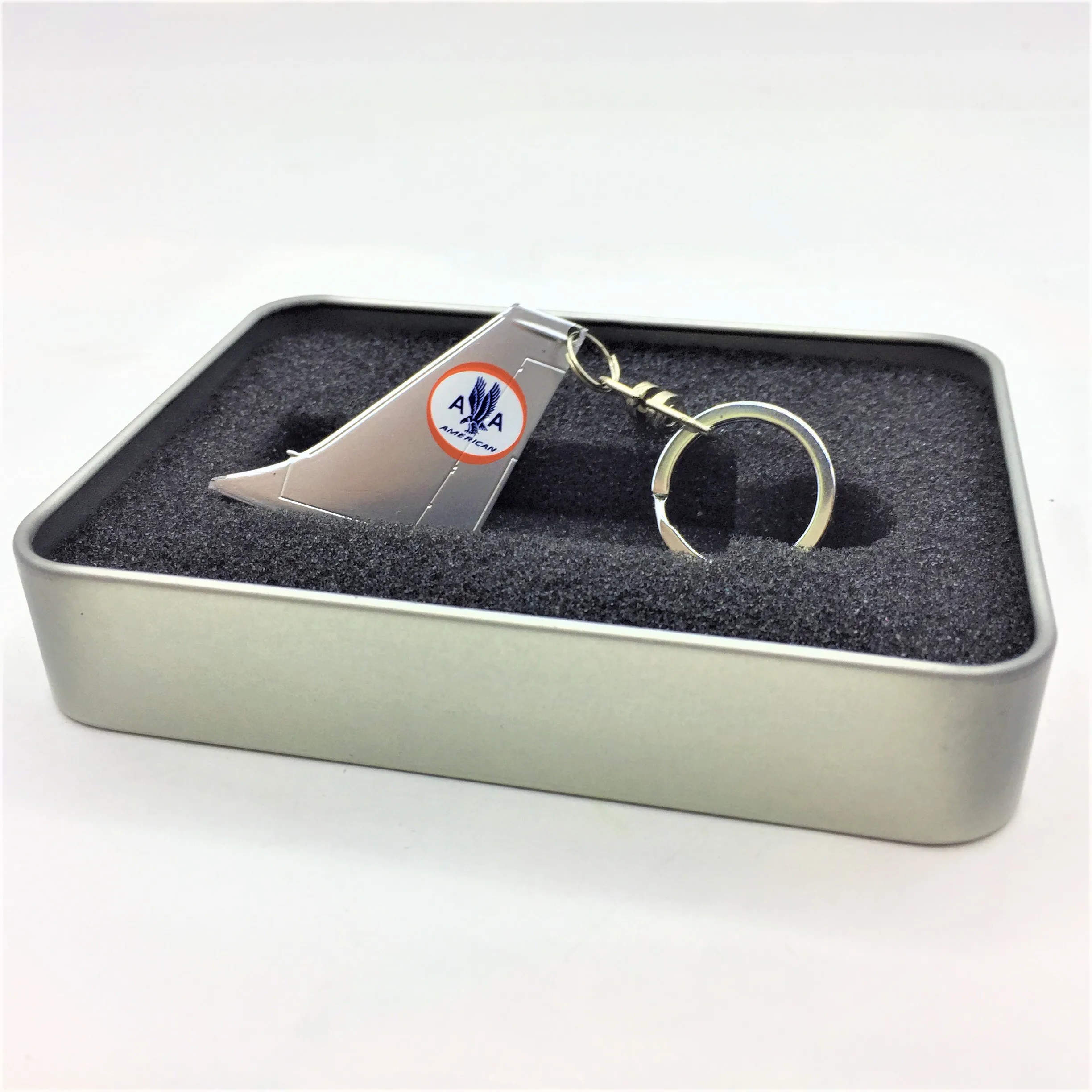 American Airline Customized Aviation Airplane Key Chain Products For