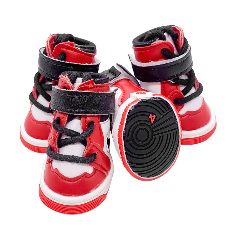 

Pet Products Fashion Luxury Warm Waterproof Designer Puppy Dog Shoes, As picture