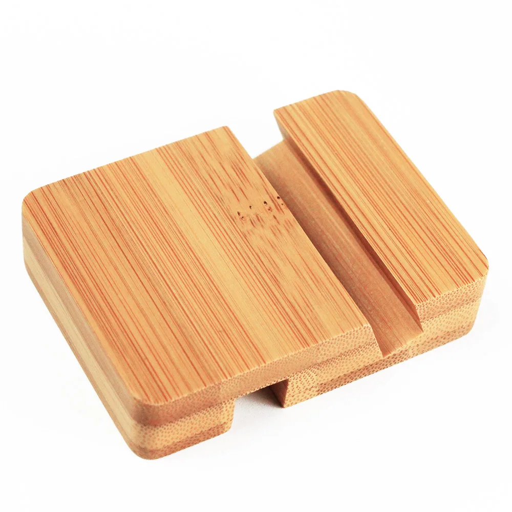 

Bamboo Wood Charging Stand Mobile Phone Holder Real Wood Cell Phone Stand Mobile Holder, Bamboo, beech, walnut