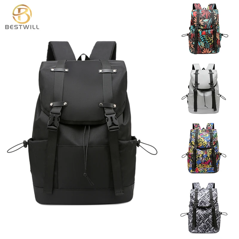 

BESTWILL Fashion Dayback Backpack College Bags for Men High School Bags Student School Backpack, As pic or customized