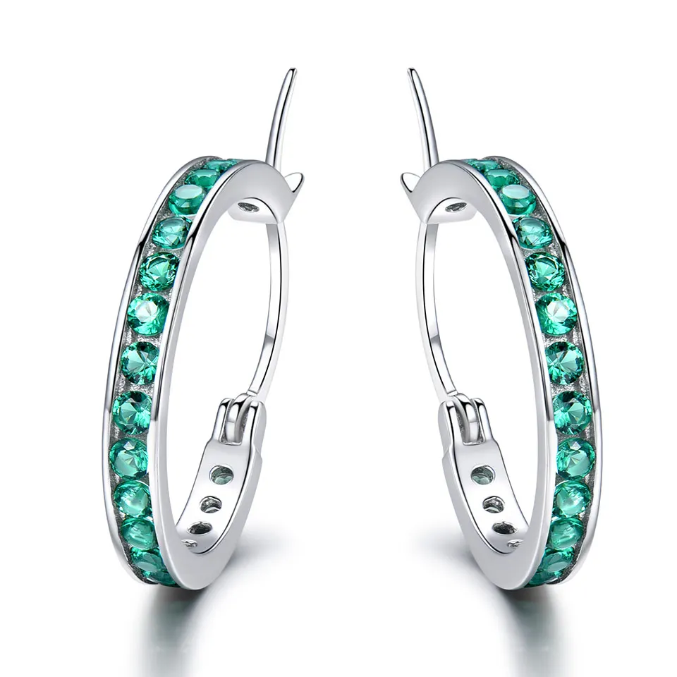 

Minimalist European Fashion Women Jewelry Circle Hoop Earrings Silver 925 Earrings