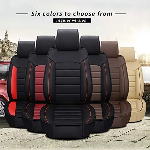 

Muchkey Car Seat Cover 7 Seats Protection Classic Soft Waterproof Full Set PU Leather Car Seat Cover