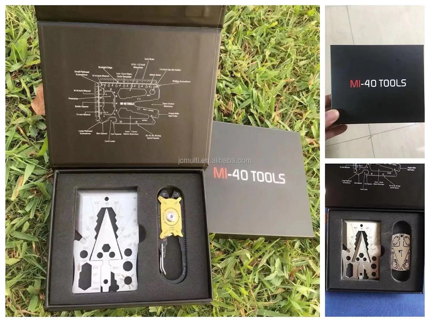 Multi Function Camping Tool Card With Axe And Arrow