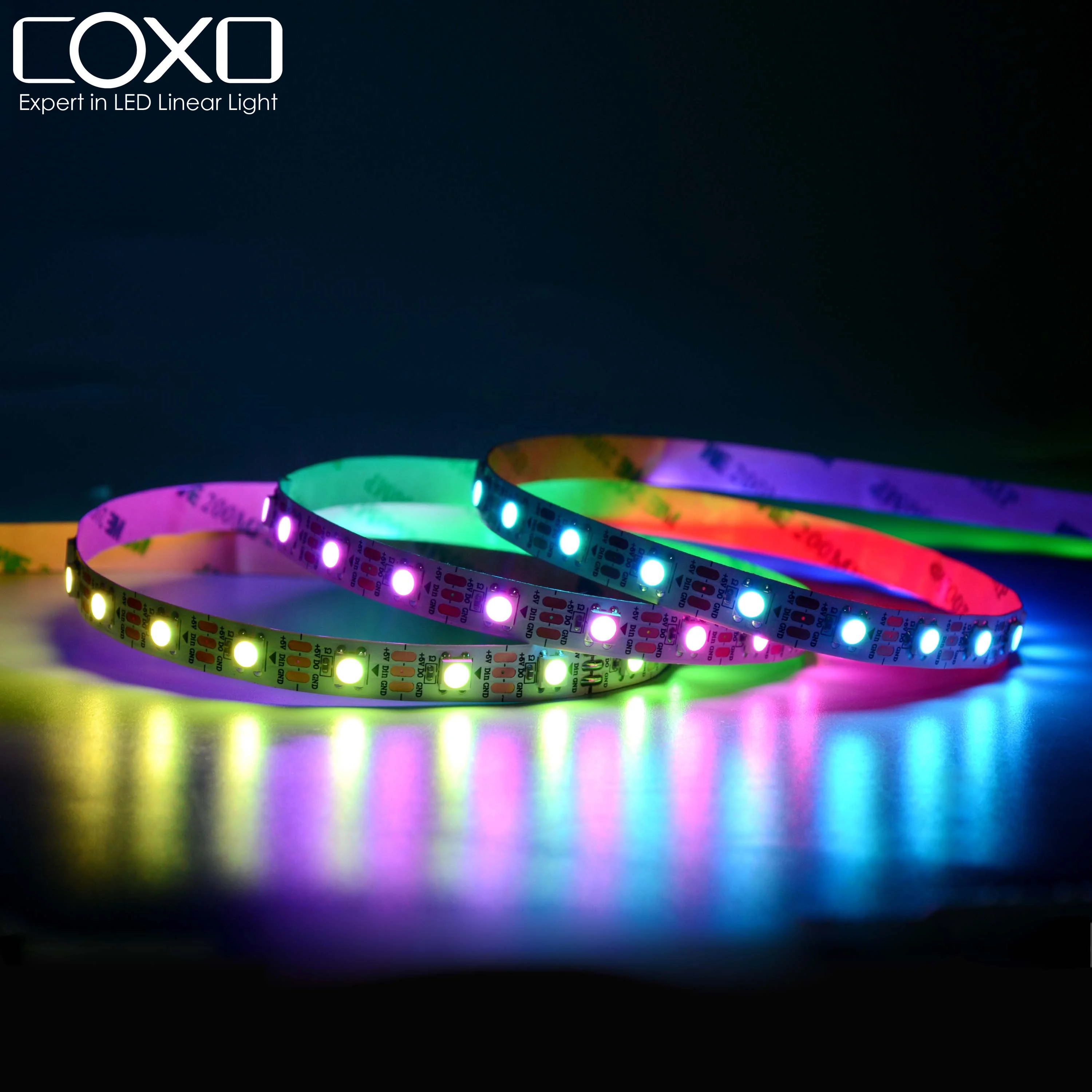 Dream Color 2812b Smart digital addressable 5V Pixel Light 300 WS2812B LED Strip