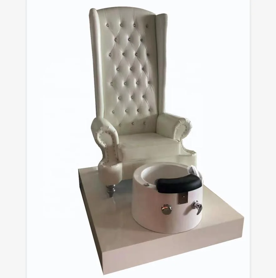 

Great Foshan Factory Fancy Design Nail Salon High Back King Throne Pedicure Chair