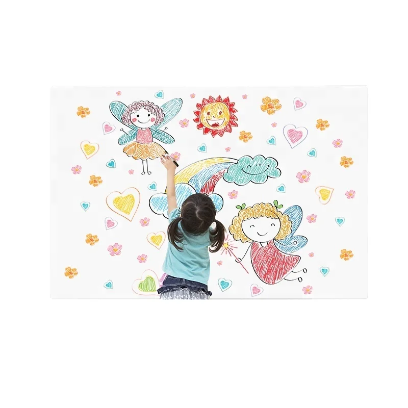 Self-Adhesive Wet and Dry Erase Magnetic PET Film Board Effective Communication Magnetic Whiteboard for To-Do Lists