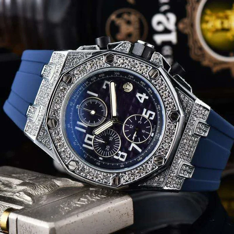 

Iced Out Watch for Men Luxury Diamond Gold Men Bling Hip Hop Fashion Jewelry