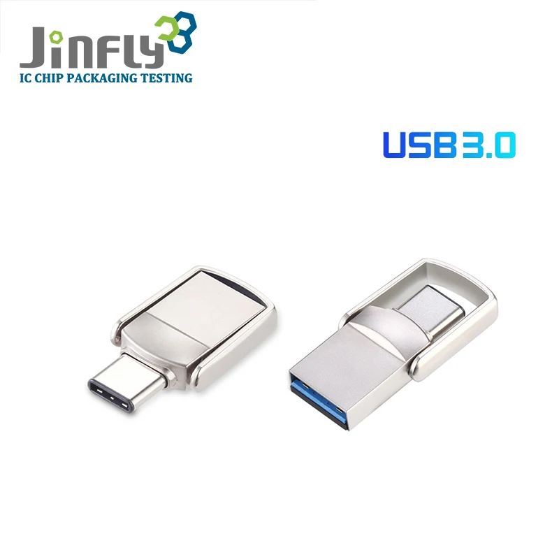 

Wholesale 2 In 1 Mini OTG Usb Flash Drive Pen 8Gb 16Gb 32Gb 64Gb 128Gb 256Gb Type C 3.0 OTG Pen Drive