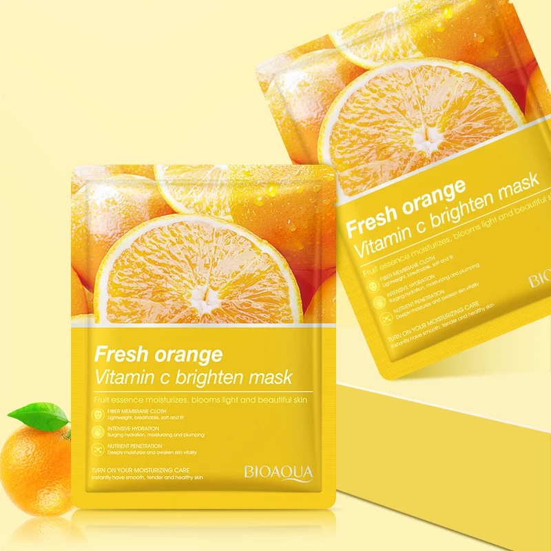 

BIOAQUA wholesale natural Firming moisturizing to improve dry skin orange essence fruit facial mask