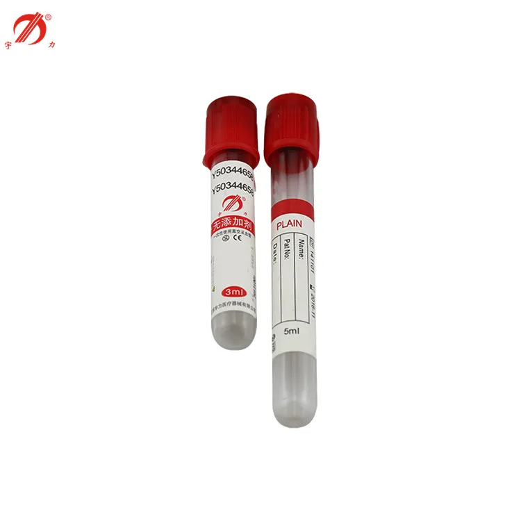 Sterile Red Top No Additive 13x75 13x100 16x100 Red Top Plain Vacuum