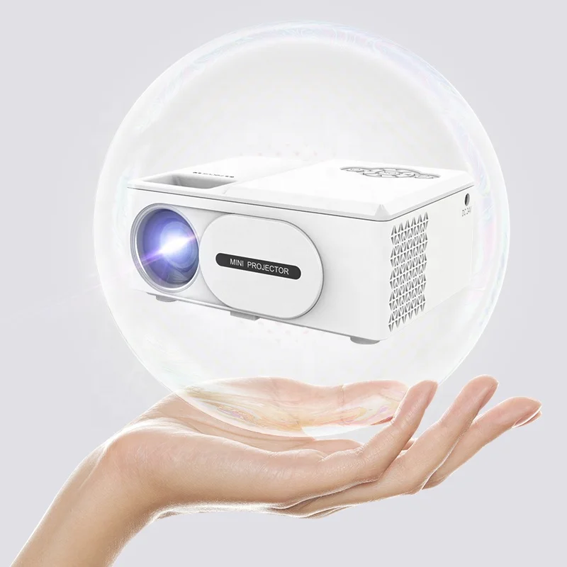 

XIDU G5 Portable Projector Cheap Mini Pocket Home Smart Mobile WiFi Projector proyector 4k, Black/white