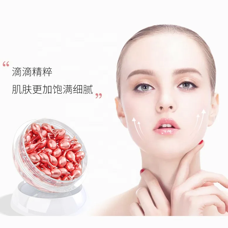 

10 Grains Moisturizing Nourishing Fullerene Placenta Essence Capsules With Amino Acids Vitamins Protein Peptide Shrinking Pores