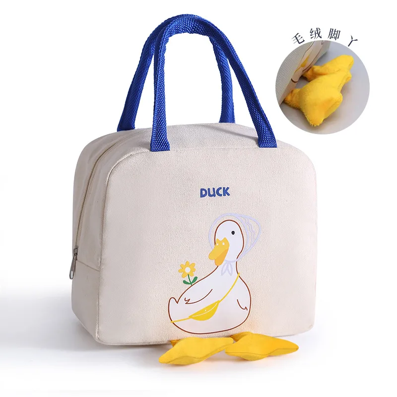 

Tote Thermal Food Bag Women Kids Lunchbox Picnic Supplies Insulated Cooler BagsCartoon Animal Lunch Bag, Customized color