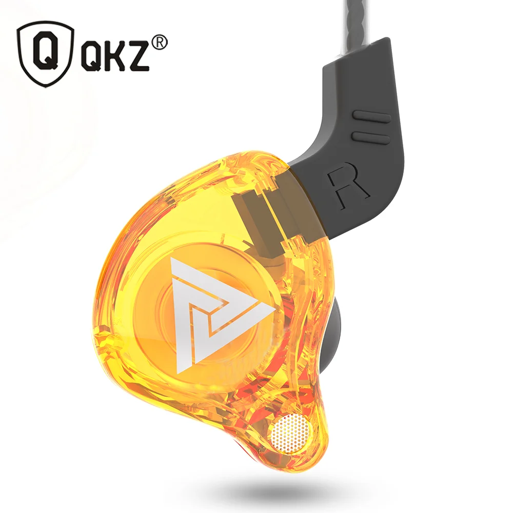 

QKZ AK6 In-Ear Noise Cancelling Music Earphone With HD Microphone For Running, Yellow, green, blue