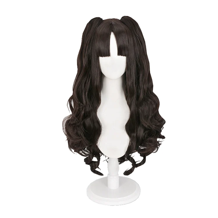 

Brown Black Long Hair Anime Comic Exhibition Cosplay Hair High Temperature Silk COS Wigs Cool Female 28 INCH, Pic showed