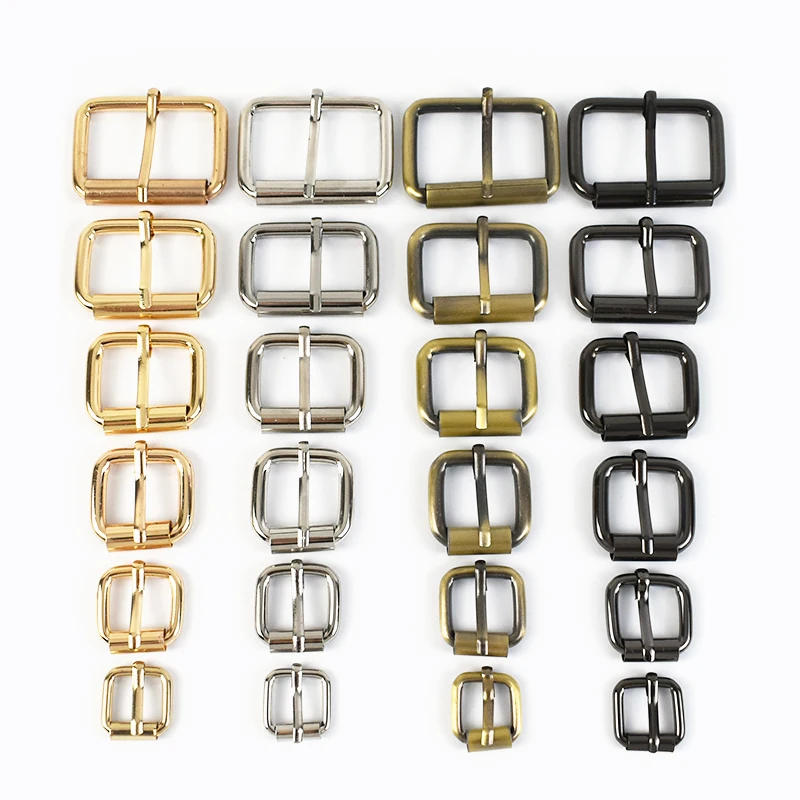 

MeeTee F2-13 13-50mm Square Alloy Pin Buckle Hardware Accessory for Bag Strap Pin Buckles Handbag Iron Roller Tri-glide Buckle