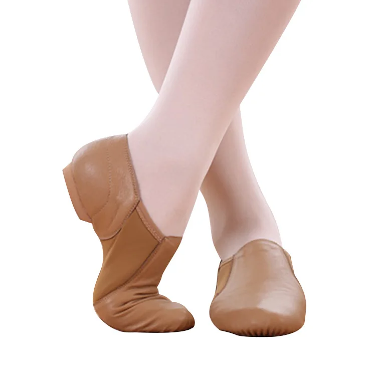 

Wholesale Dancing Shoes Women leather Elastic cloth jazz shoes Adult Latin ballet shoes