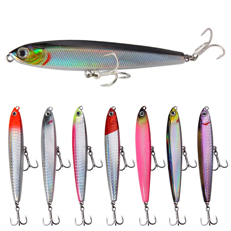 

Fishing supplier high quality Tackle Products Artificial Bait Fishing Hard Bait With Blood, 7 colors