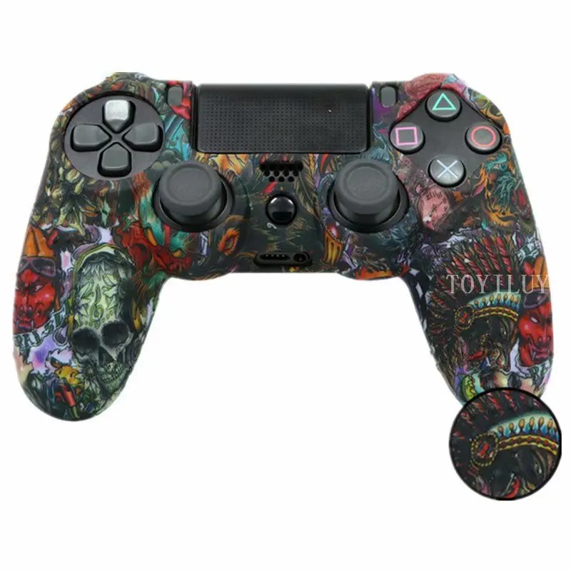 

Good Quality Multiple Camo Color Protector case PS4 Controller Shell Silicone Skin Case for PS4 Controller